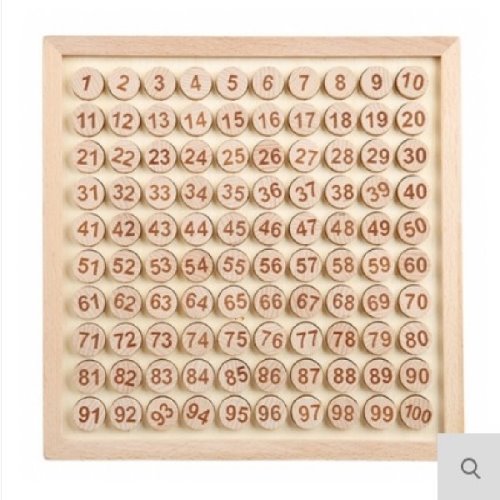 킨2 원목 수배열판 숫자칩 1-100판 숫자보드 숫자판