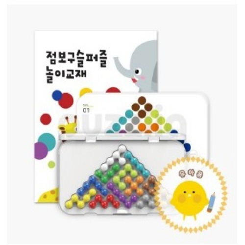 대형구슬퍼즐 삼각 유아용 교재+카드포함 점보사이즈