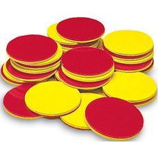 [EDU 7566] 수세기 칩 (빨강, 노랑 - 200개) count chip
