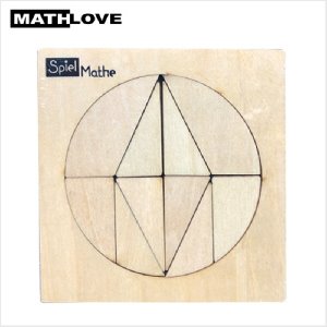 수학5 원형퍼즐(나무) 5인용 대칭조각 대칭모양만들기