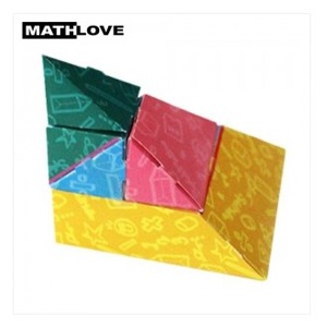 ai01 수학사랑 체험교구 변신삼각뿔 퍼즐(10인용/종이) 전개도