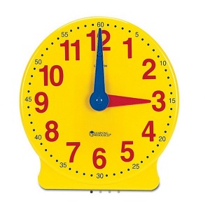 ai09 러닝리소스 EDU 2094 대형시계 12시간용 모형시계 교사용시계 시간수업 점보시계 고급형