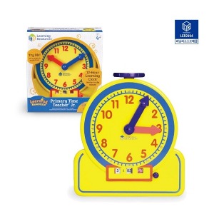 ab01 러닝리소스 LER 2994 시간 학습기 (소형 12시간) 모형시계 학생용시계 디지털시계 아날로그시계