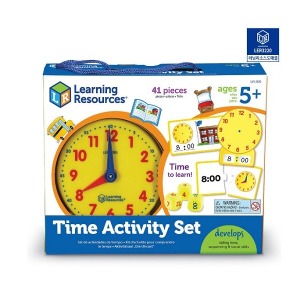 ab01 러닝리소스 LER 3220 시간학습 활동세트 시간학습세트 모형시계세트 수업용세트 시계수업세트