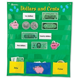 [EDU 2283] 달러와 센트 포켓차트 / Dollars and Cents Pocket Chart