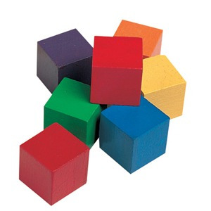 [EDU 0136] 1인치 쌓기나무 / One-Inch Wooden Color Cubes