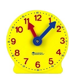 [EDU 2202] 모형 시계 소그룹 세트 4-Inch 10.2cm 6종세트 모형시계 시계모형 학생용 수업용