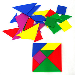 [EDUC 6312] 탱그램 5세트 (5가지 색상, 35조각) / Tangram Set