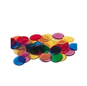 [EDU 0131] 투명 수세기 칩 Transparent Color Counting Chips (6색, 250개)