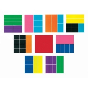 [EDU 0619] 사각분수학습기 (1~1/12까지) / Rainbow Fraction® Deluxe Squares