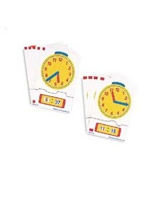 [EDU 2112] 퍼즐카드 - 시간 말하기 (시, 분) 시간학습 시간카드 시간수업