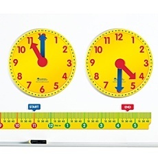 [EDU 2983] 시간 경과 계산하기 자석 세트 시계모형 교사용교구 수업교구 시간수업 모형시계 시계 시간학습