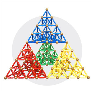 2018년 매쓰타임 시어핀스키 피라미드 3단계 자석세트