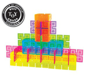 가이드 스퀘어블록 96pcs 플라스틱블록 어린이블록 블록만들기 투명블록 수업용블록 구조물만들기 도형