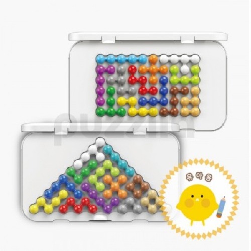 대형구슬퍼즐 유아용 삼각구슬 사각구슬 2종 풀세트