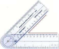 [EDS 43054] Safe-T Angle/Linear Ruler  다기능자 / 각도기형 다기능 자 / 교사용자 수업용자 학생용자 