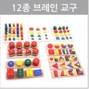 12종 수학블록 도형끼우기 도형쌓기 도형나누기학교용