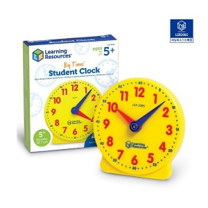 ab01 러닝리소스 LER 2095 중형시계 13cm 시계모형 모형시계 시간학습 학생용모형시계