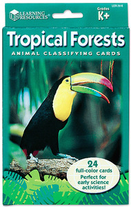 [과학사진] [EDU 2916] 동물 분류 카드 - 열대 우림 동물 Animal Classfying Cards Tropical Forests
