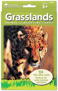 [과학사진] [EDU 2917] 동물 분류 카드 - 초원 지대 동물 Animal Classfying Cards Grasslands