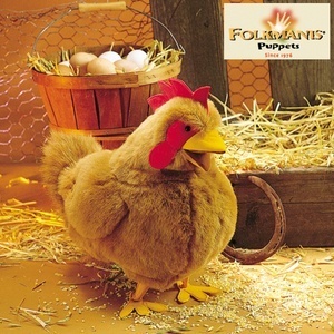 [폴크마니스] 6032 암탉 암닭 닭인형 닭모형 손인형 닭 