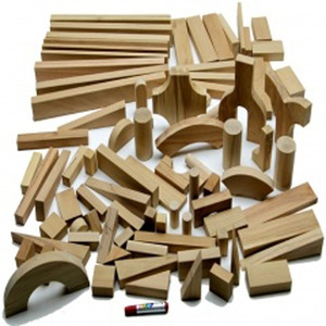 수퍼유니트블록 88종 원목블록 비치나무사용 학교수업용 카프라 나무블록 쌓기나무 건출블록 도형쌓기 